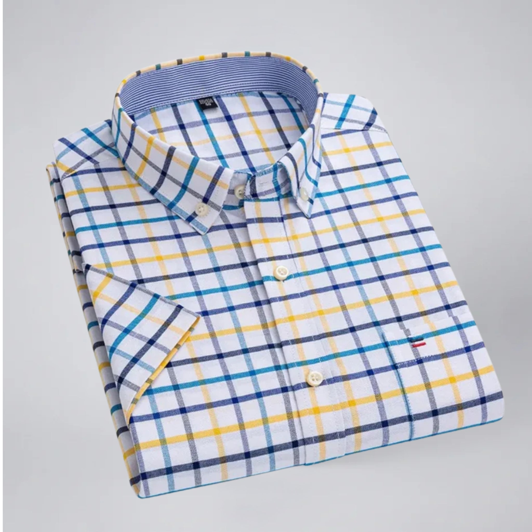 Men’s Short Sleeve Check Shirt | Olamil