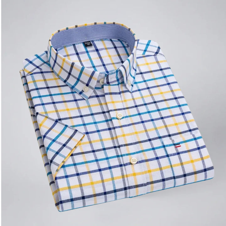 Men’s Short Sleeve Check Shirt | Olamil