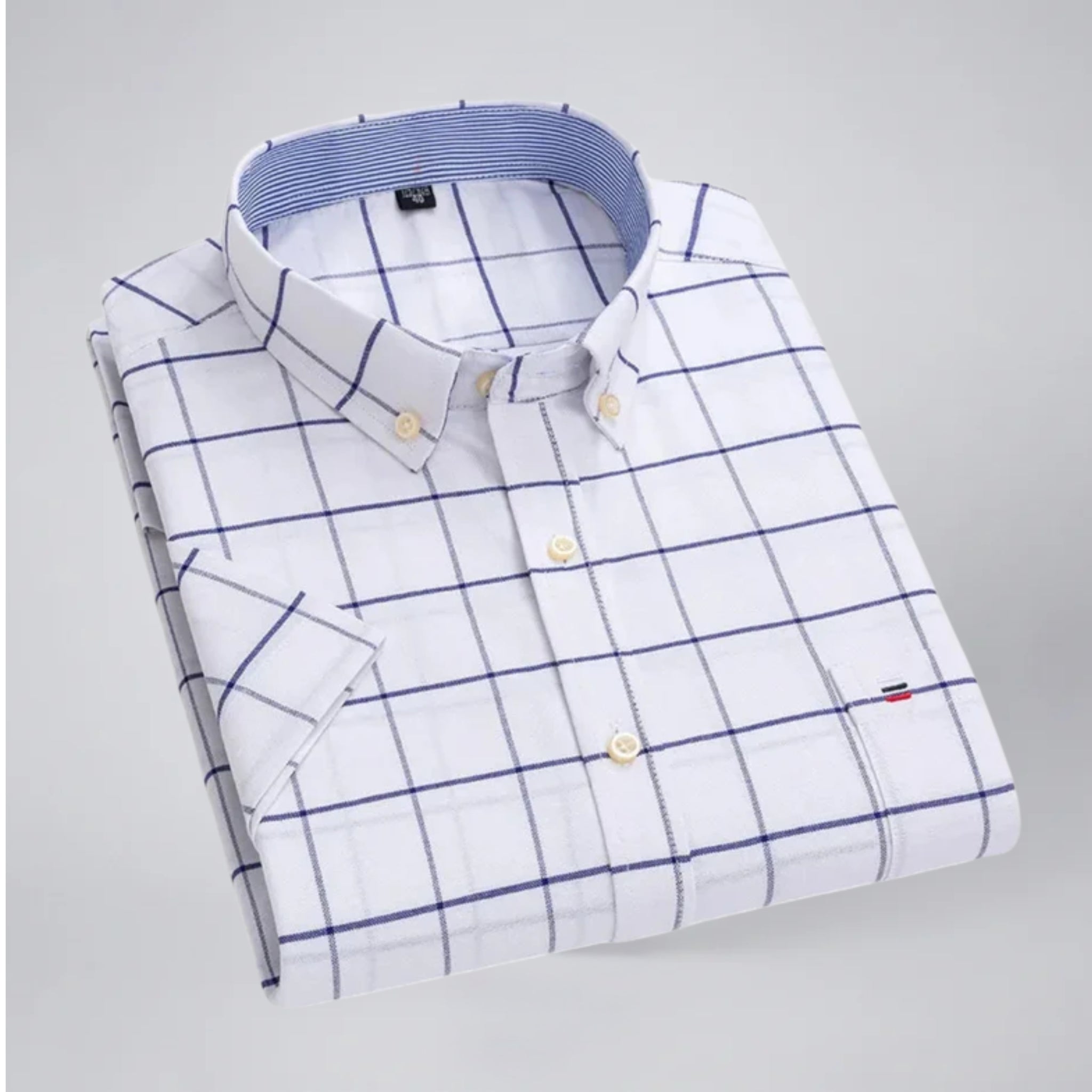 Men’s Short Sleeve Check Shirt | Olamil
