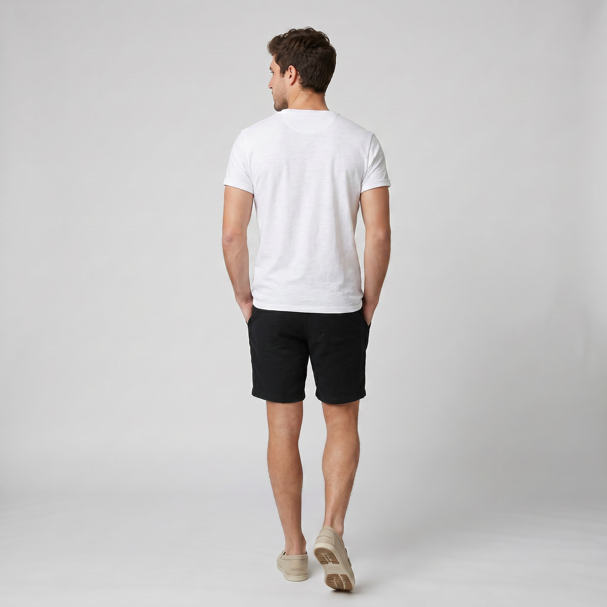 Men’s Short-Sleeve Cotton Henley Shirt | Olamil