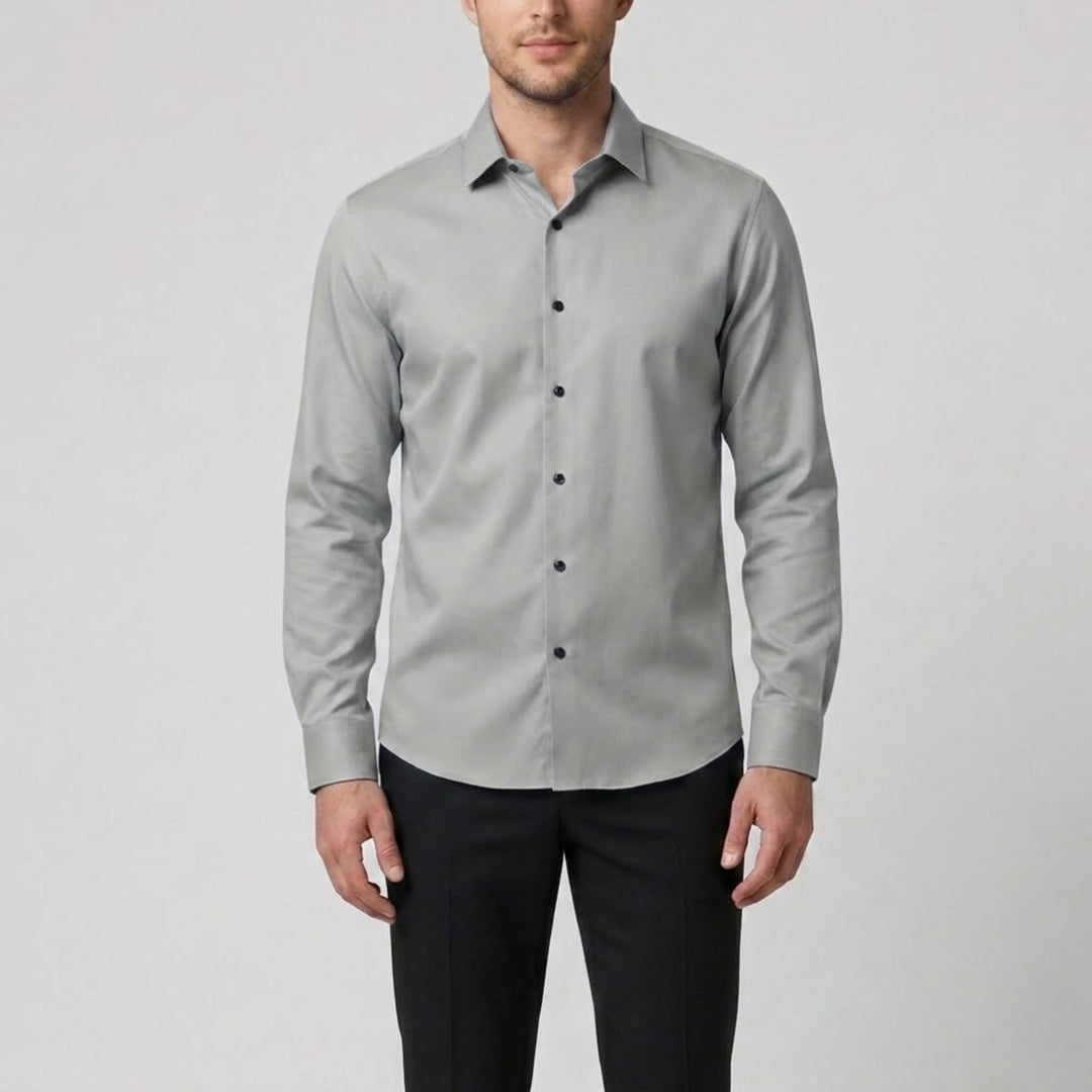 Men’s Slim-Fit Long-Sleeve Dress Shirt | Olamil