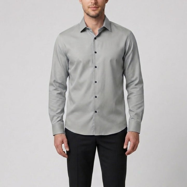 Men’s Slim-Fit Long-Sleeve Dress Shirt | Olamil