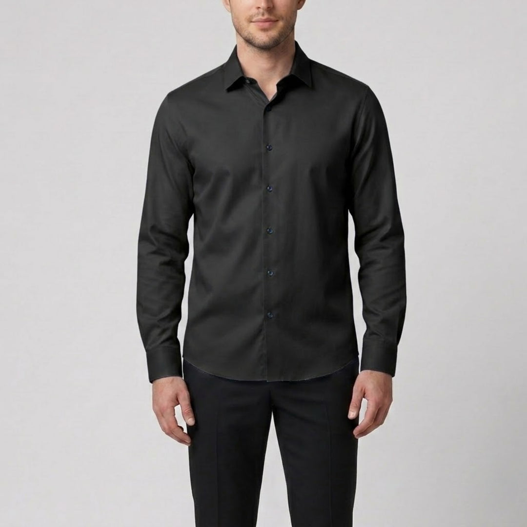 Men’s Slim-Fit Long-Sleeve Dress Shirt | Olamil