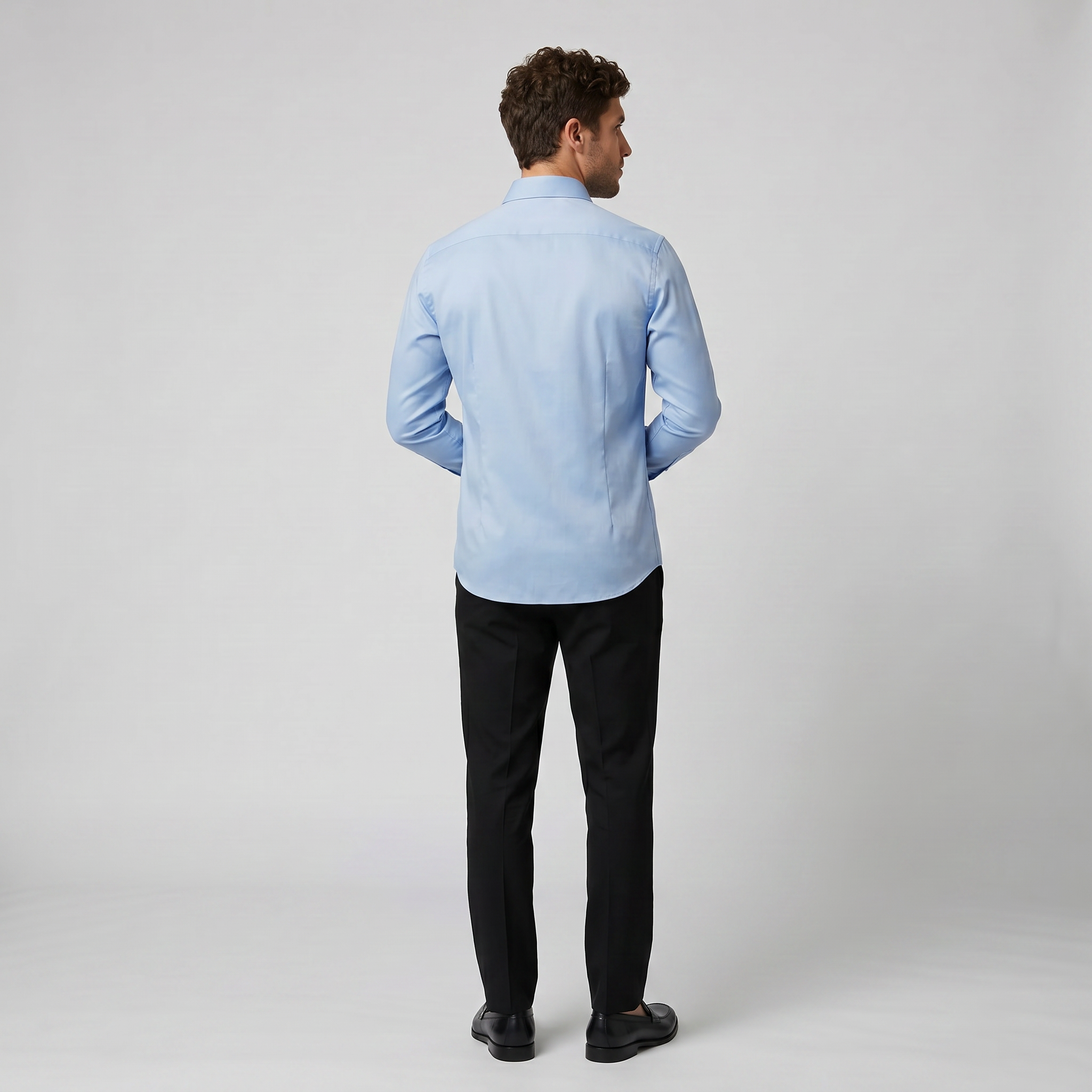 Men’s Slim-Fit Long-Sleeve Dress Shirt | Olamil