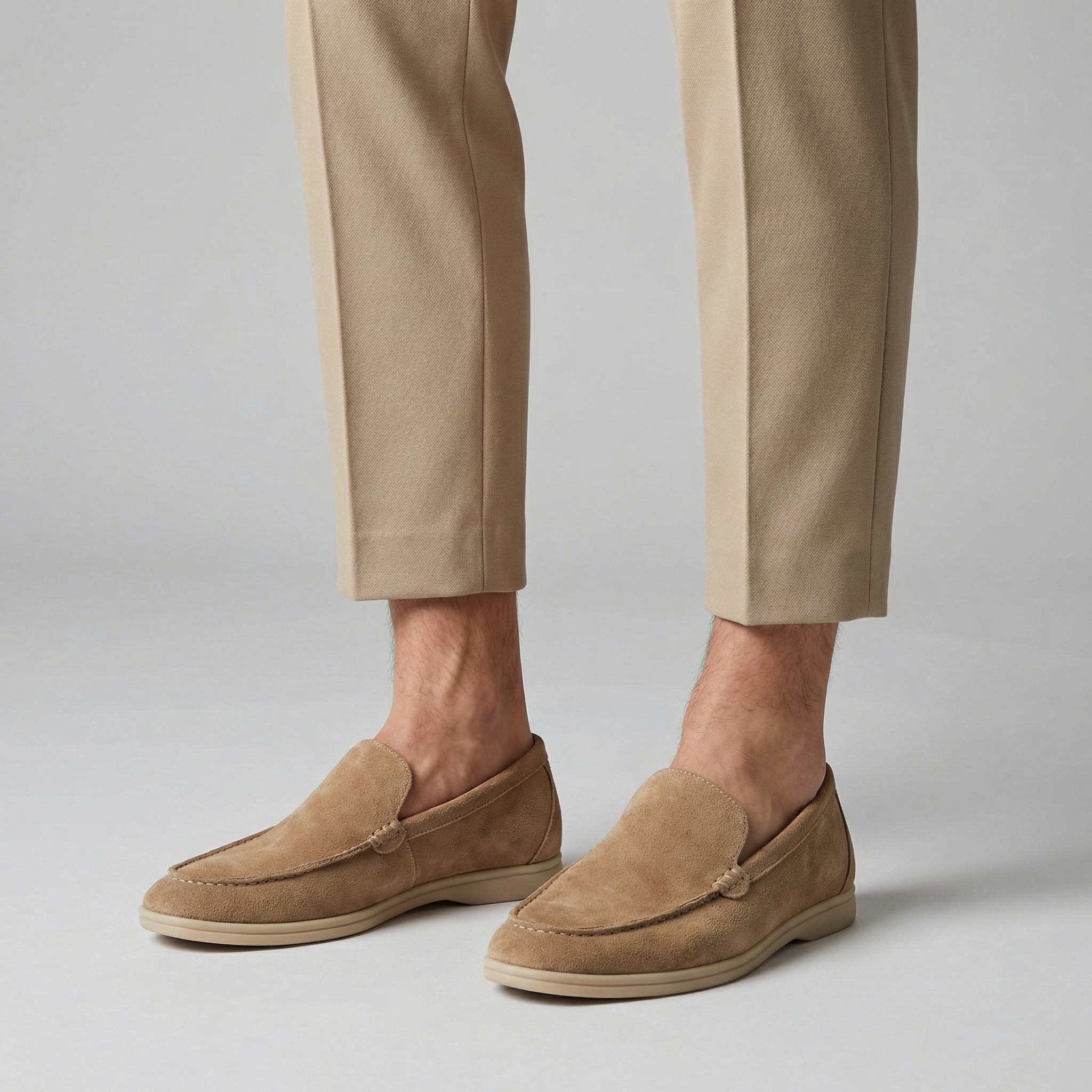 Olamil - Men’s Slip-On Suede Penny Loafers