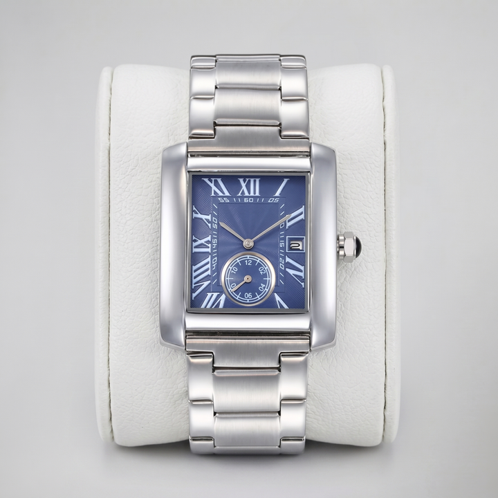 Men’s Stainless Steel Bracelet Tank Watch | Olamil