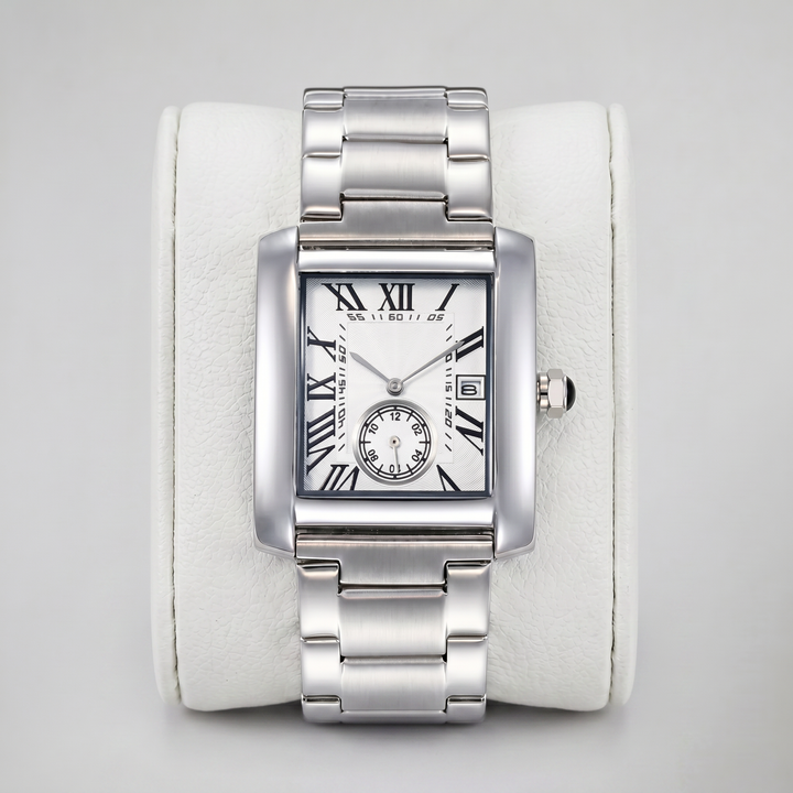 Men’s Stainless Steel Bracelet Tank Watch | Olamil