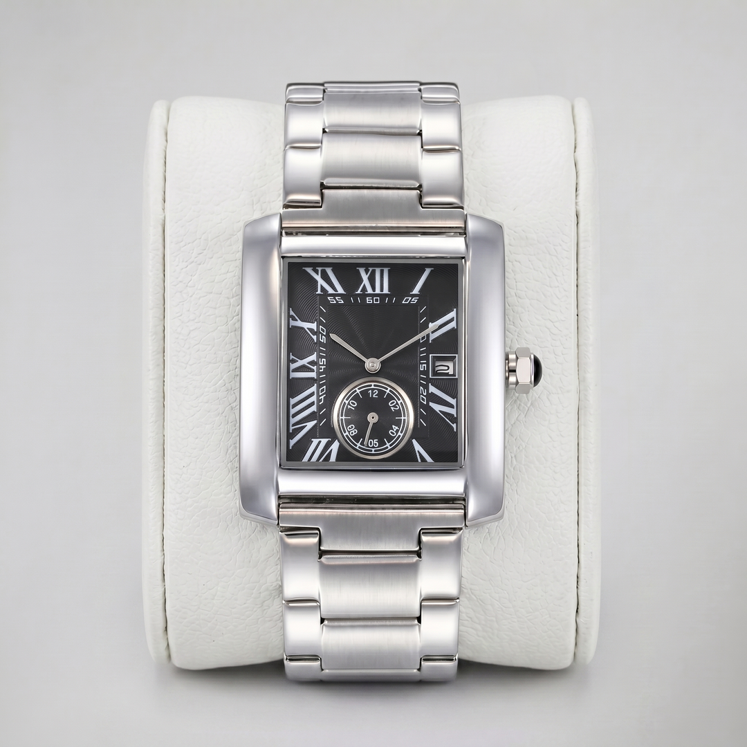 Men’s Stainless Steel Bracelet Tank Watch | Olamil