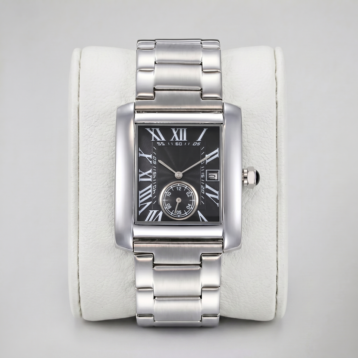 Men’s Stainless Steel Bracelet Tank Watch | Olamil