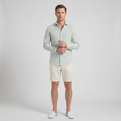 Men's Linen Shirt, Striped Resort