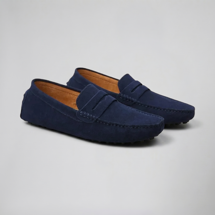 Men’s Suede Driver Loafers – Slip On | Olamil