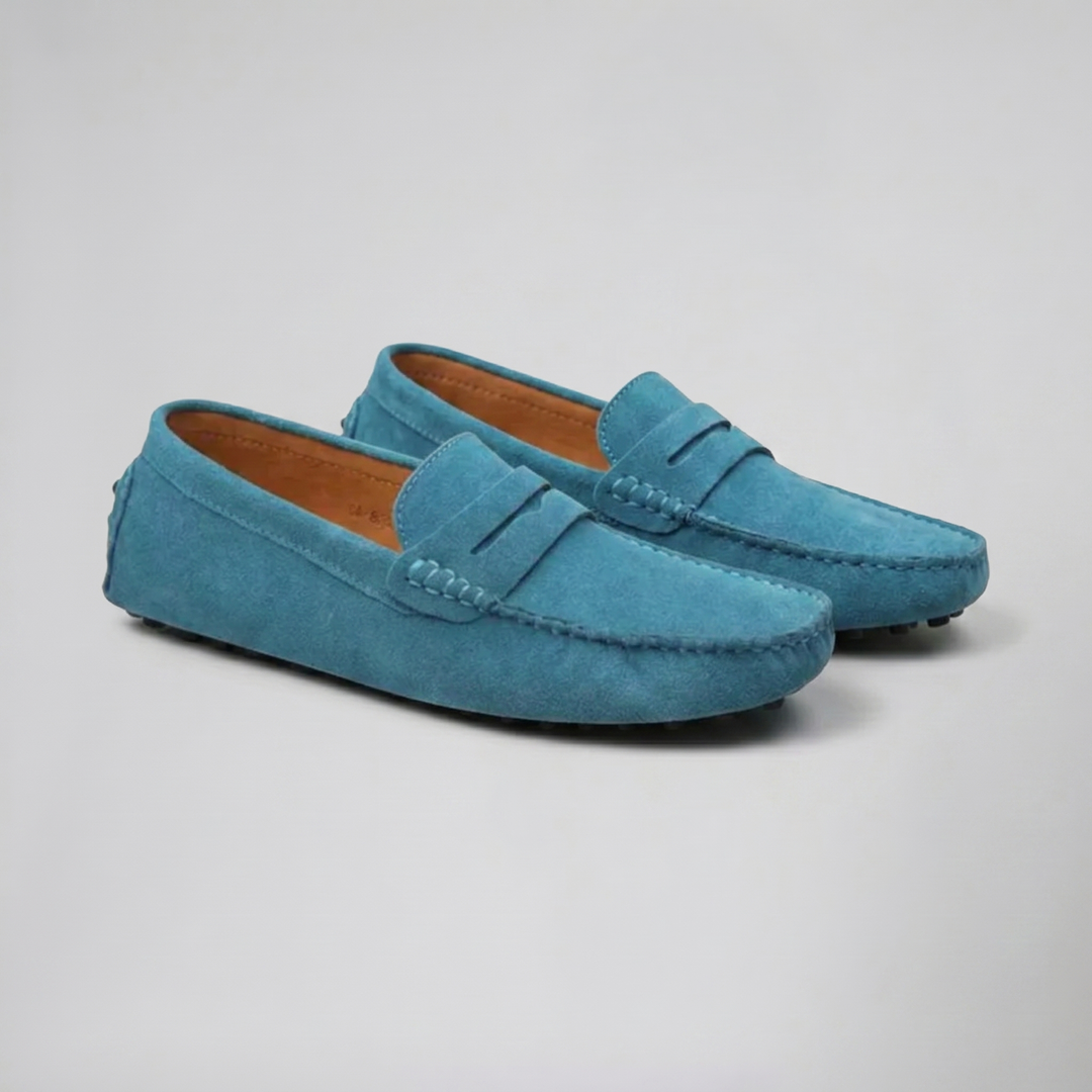 Men’s Suede Driver Loafers – Slip On | Olamil