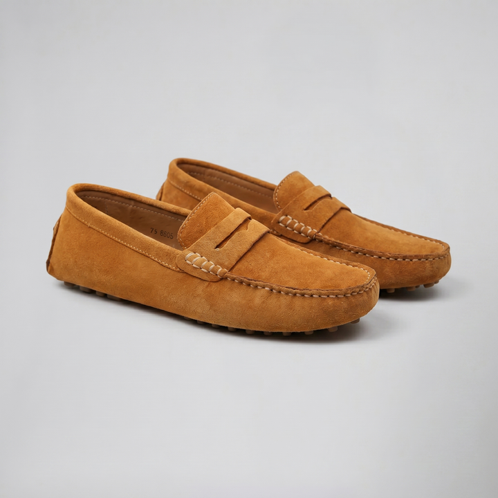 Men’s Suede Driver Loafers – Slip On | Olamil