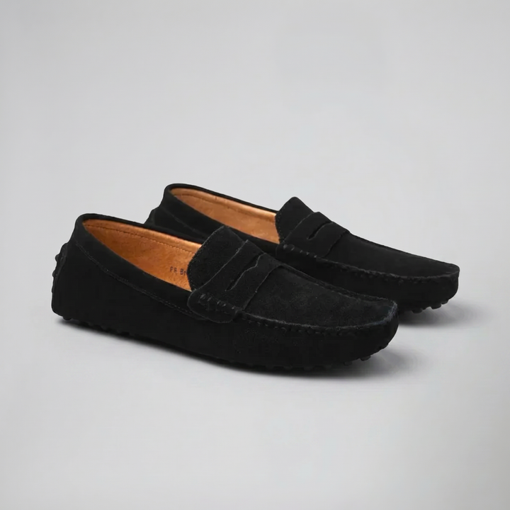Men’s Suede Driver Loafers – Slip On | Olamil