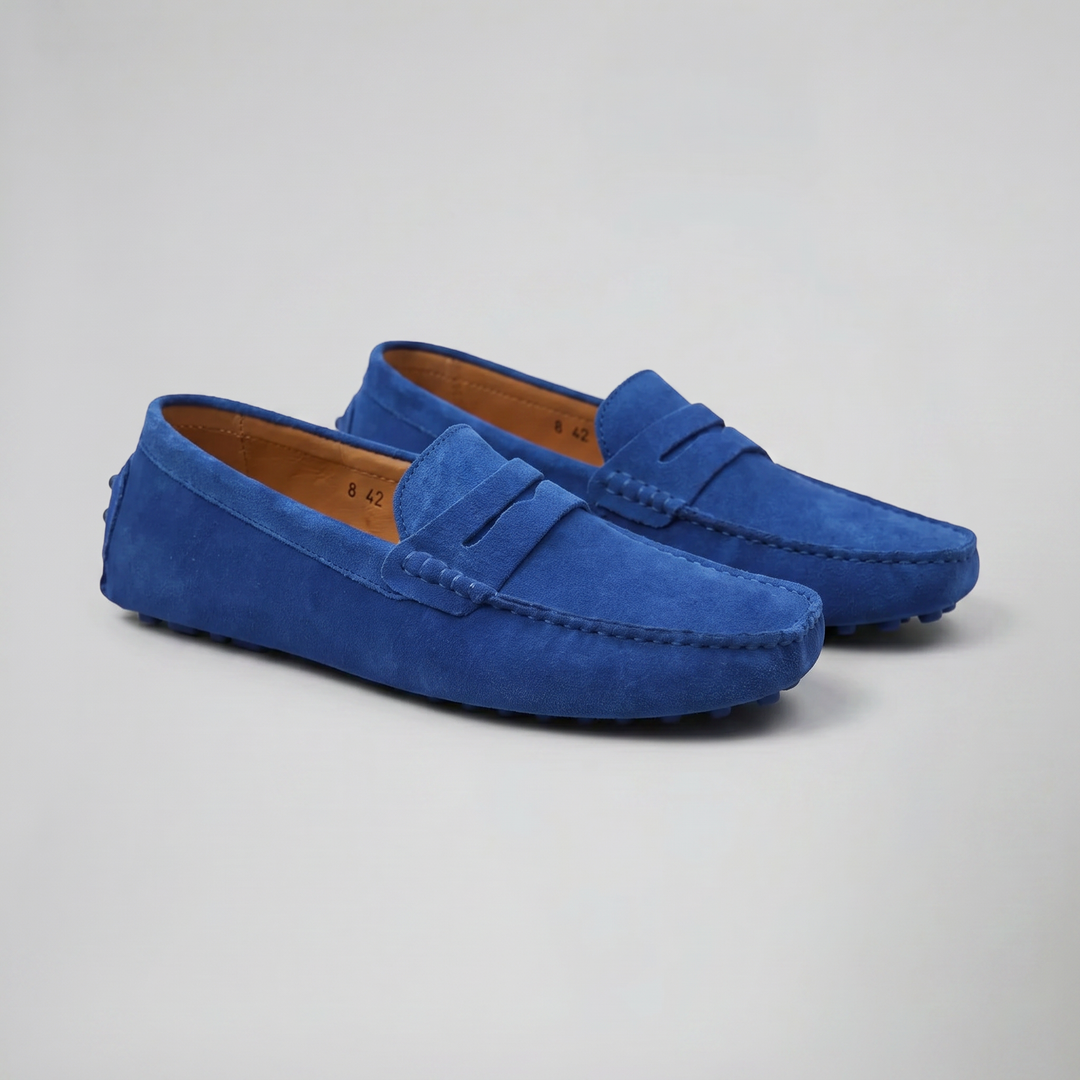Men’s Suede Driver Loafers – Slip On | Olamil
