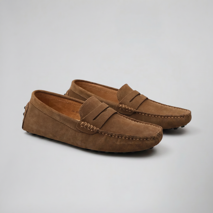 Men’s Suede Driver Loafers – Slip On | Olamil