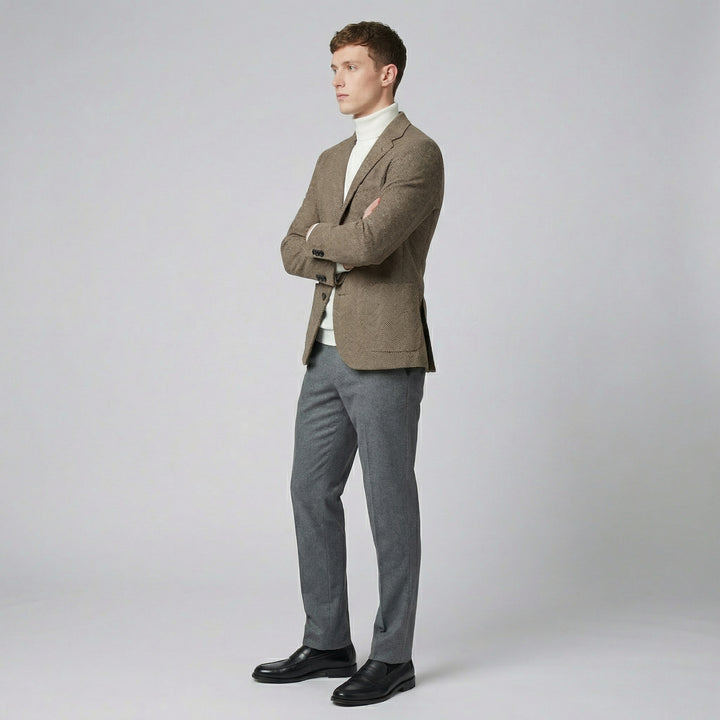 Men's Three-Button Closure Wool Blazer | Olamil
