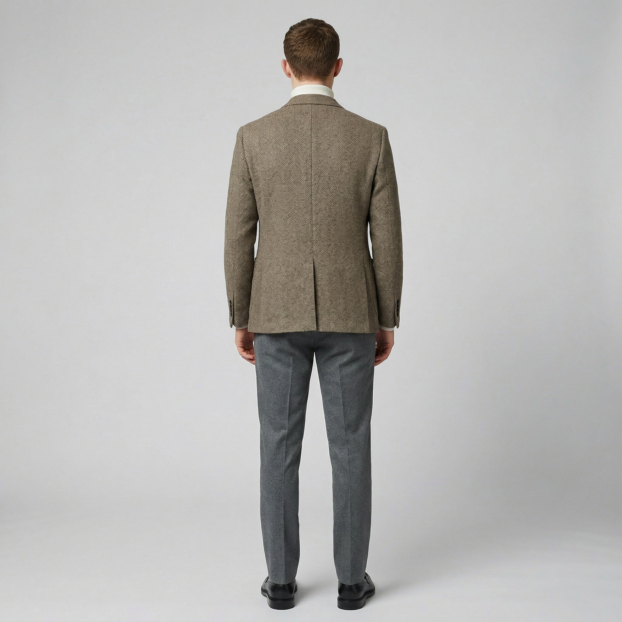 Olamil - Men's Three-Button Closure Wool Blazer