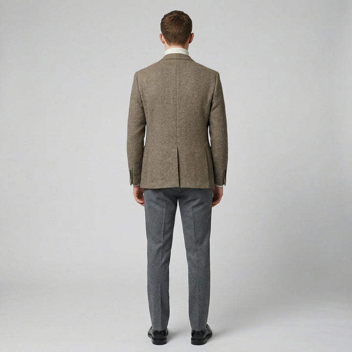 Men's Three-Button Closure Wool Blazer | Olamil