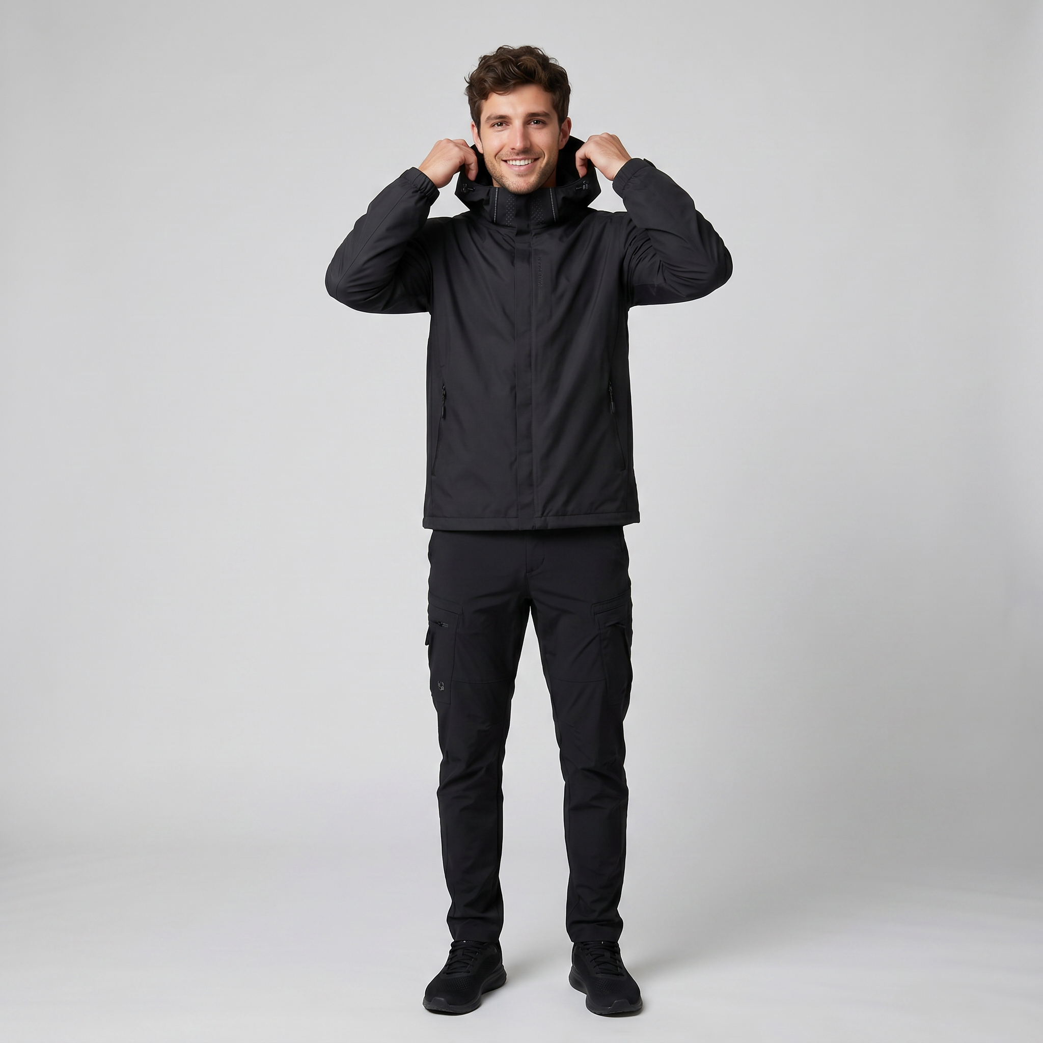 Men’s Waterproof Windbreaker Hooded Jacket | Olamil