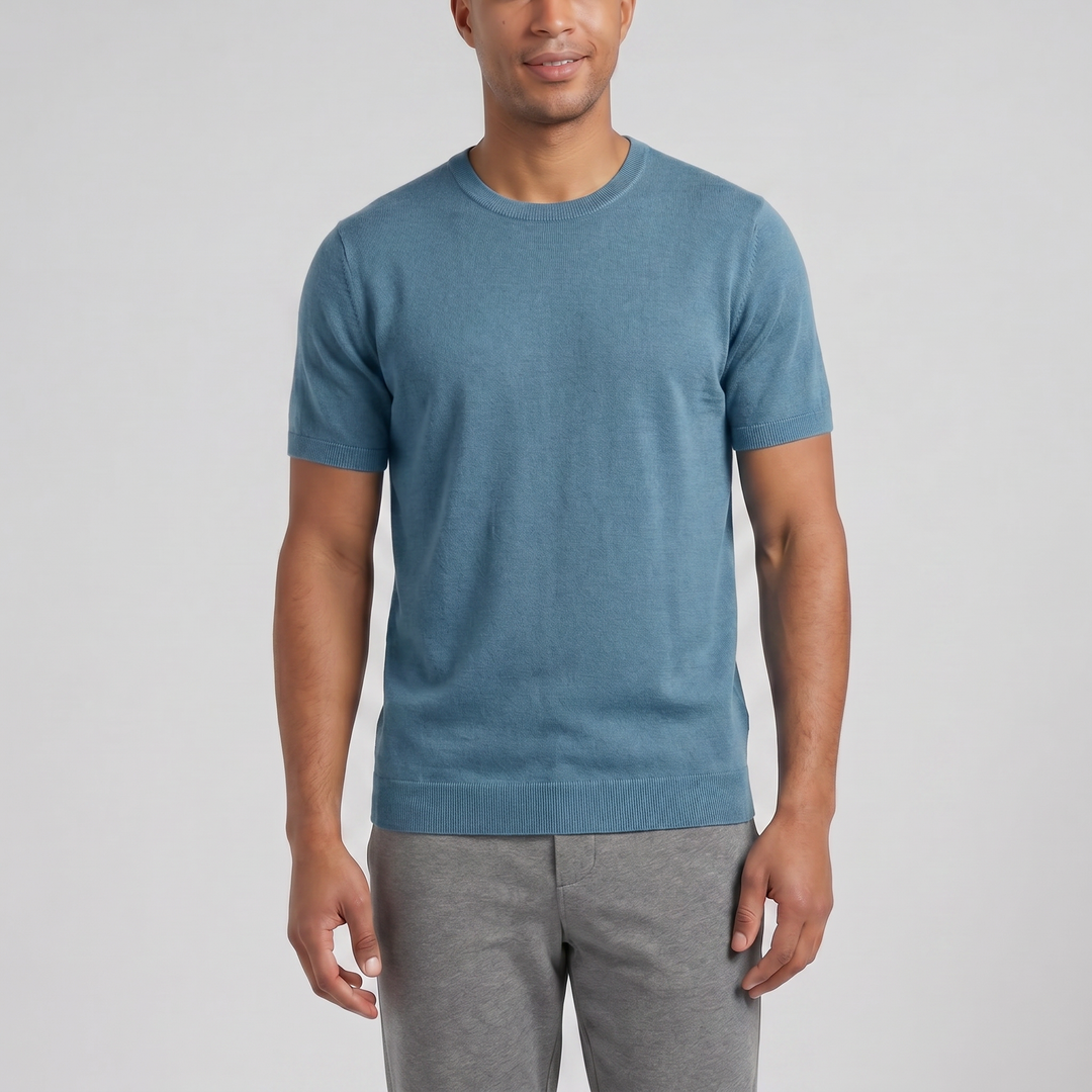Men’s Wool Knit Casual T-Shirt | Olamil