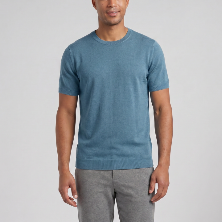 Men’s Wool Knit Casual T-Shirt | Olamil