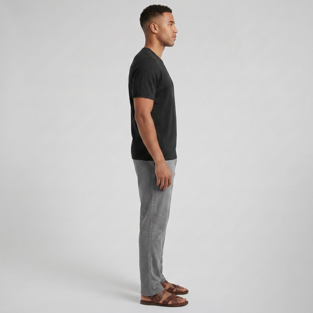 Men’s Wool Knit Casual T-Shirt | Olamil