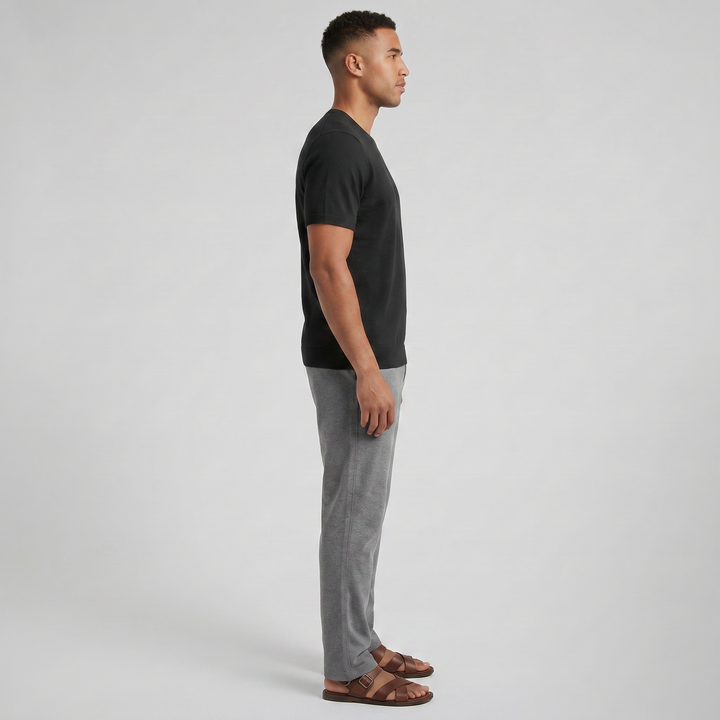Men’s Wool Knit Casual T-Shirt | Olamil