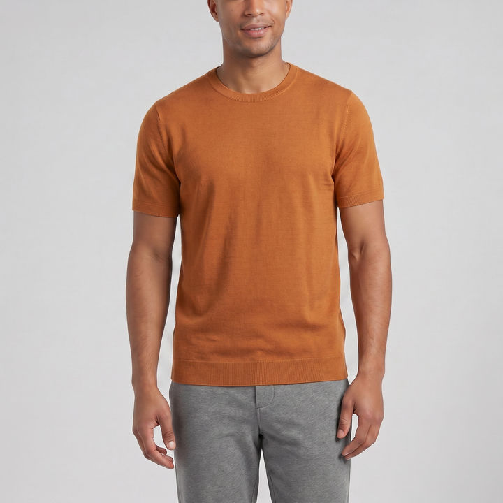 Men’s Wool Knit Casual T-Shirt | Olamil