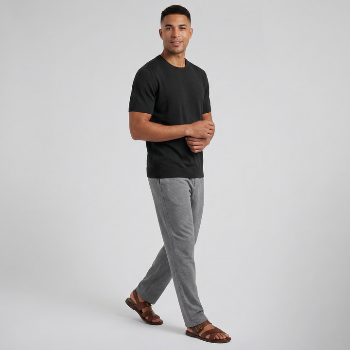 Men’s Wool Knit Casual T-Shirt | Olamil