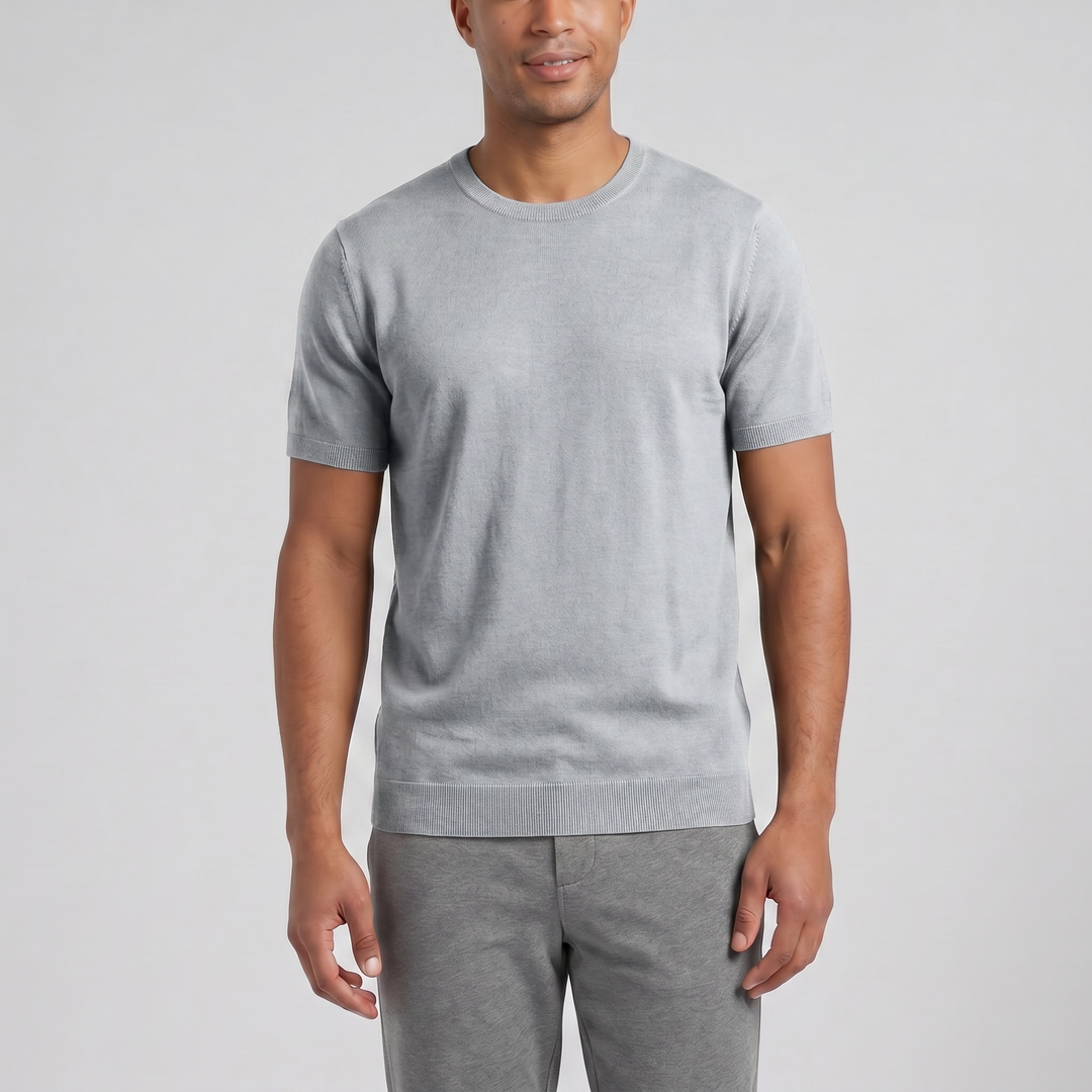 Men’s Wool Knit Casual T-Shirt | Olamil