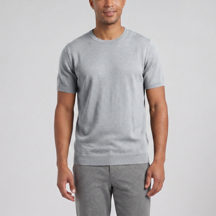 Men’s Wool Knit Casual T-Shirt | Olamil