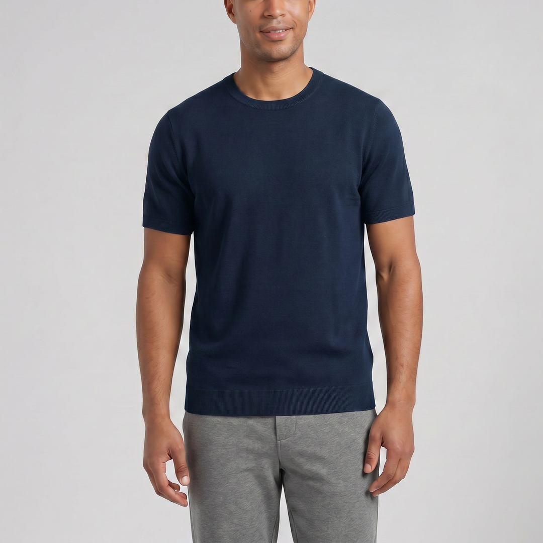 Men’s Wool Knit Casual T-Shirt | Olamil