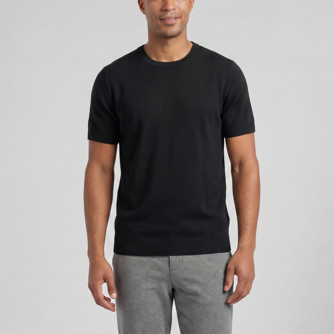 Men’s Wool Knit Casual T-Shirt | Olamil