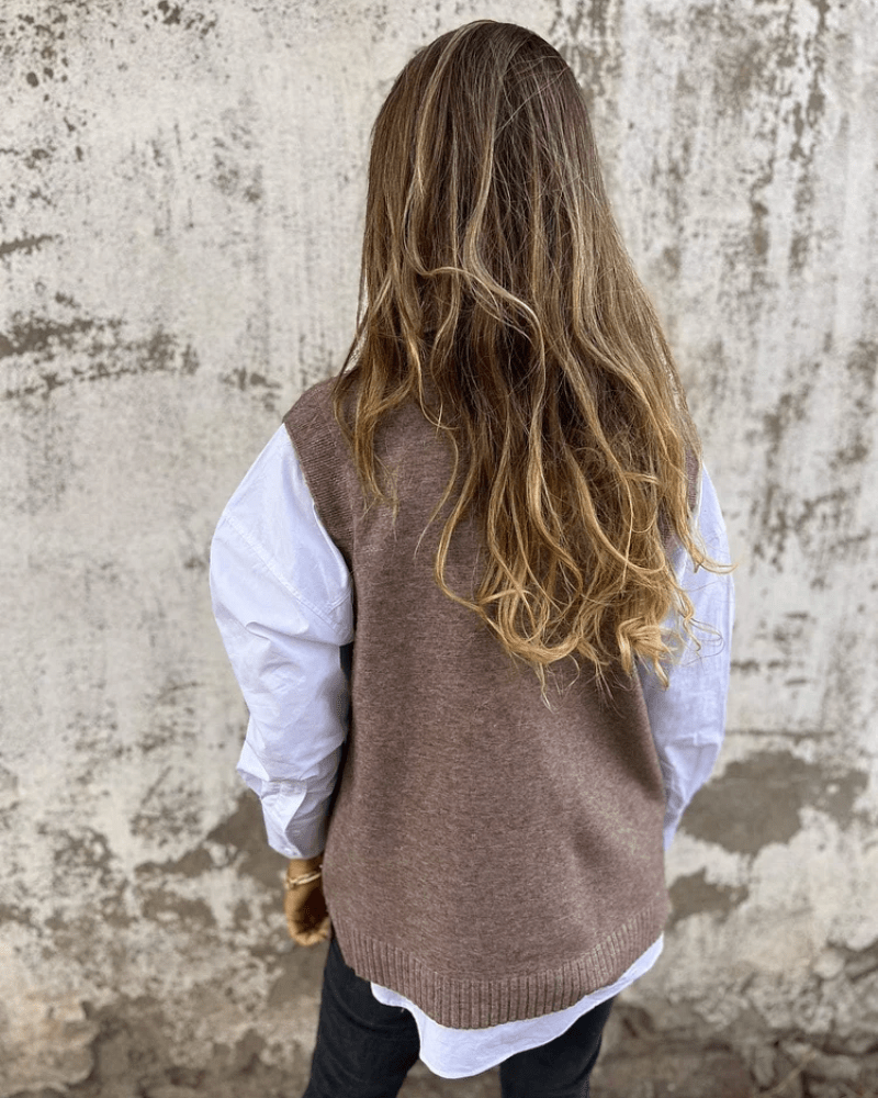 Women’s Elegant Vest with V-Neck