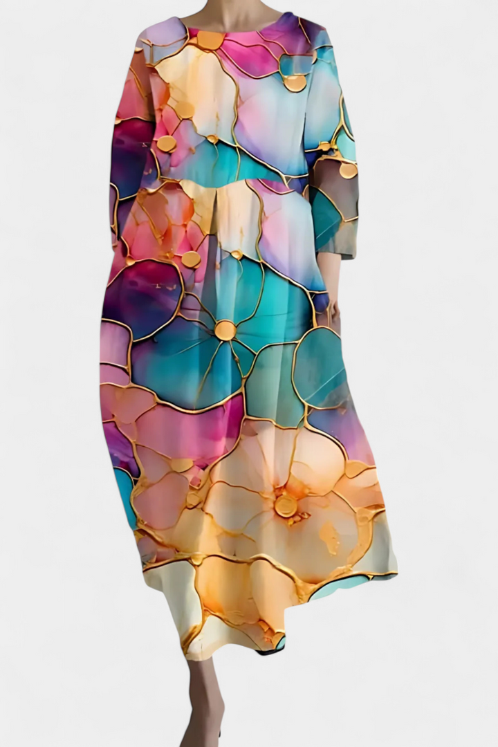 Women’s V-Neck Dress with All-Day Comfort
