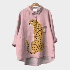 Women’s Floral Print Blouse - Relaxed FIt