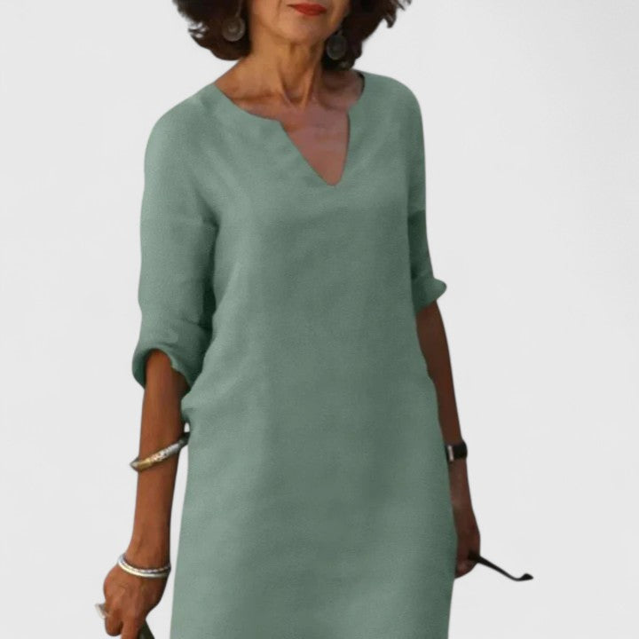 Women’s V-Neck Dress with Comfortable Fit