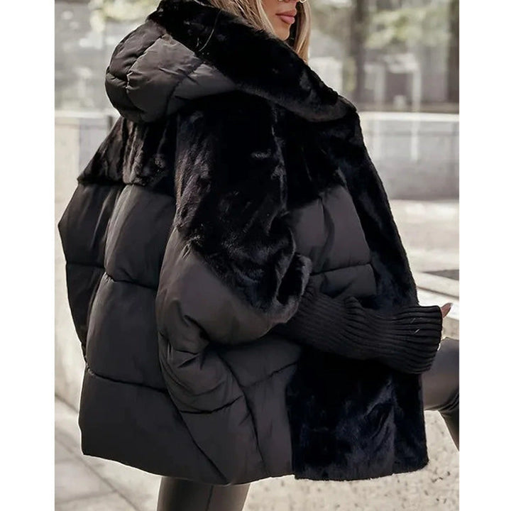 Women’s Elegant Jacket with Plush Trim