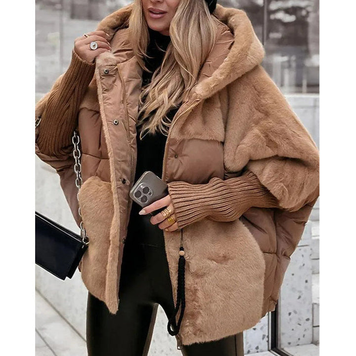 Women’s Elegant Jacket with Plush Trim