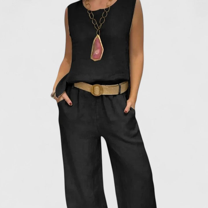 Women’s Elegant Two-Piece Set with Pockets