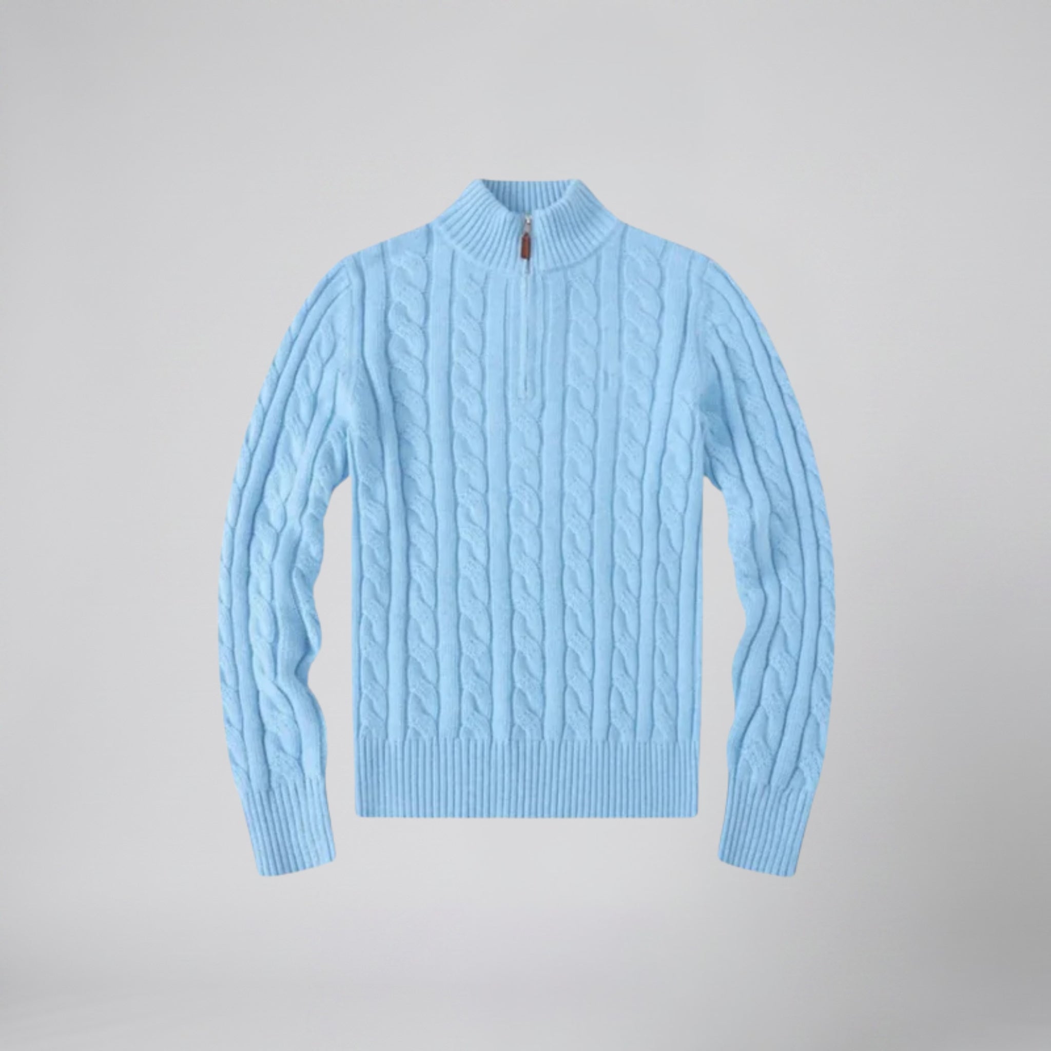 Women’s Cable Knit Half-Zip Sweater | Olamil