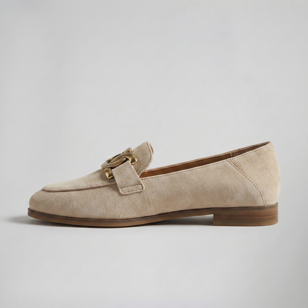 Women's Loafers – Chain Detail Suede