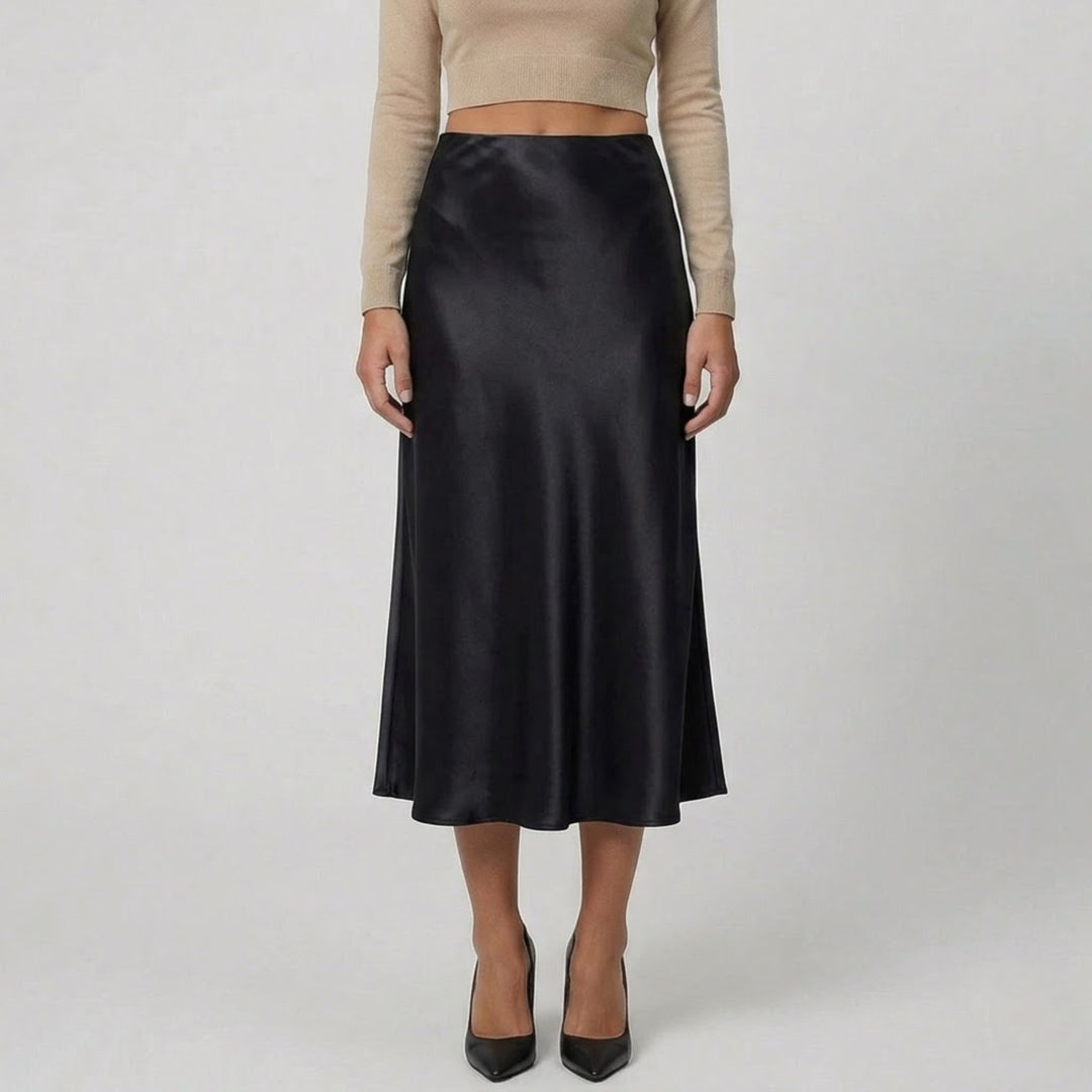 Women’s High-Rise Satin Skirt | Olamil