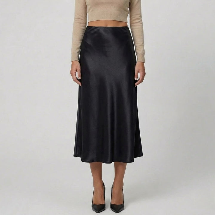 Women’s High-Rise Satin Skirt | Olamil