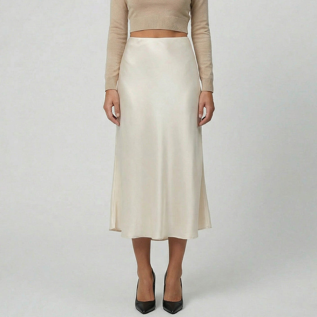 Women’s High-Rise Satin Skirt | Olamil
