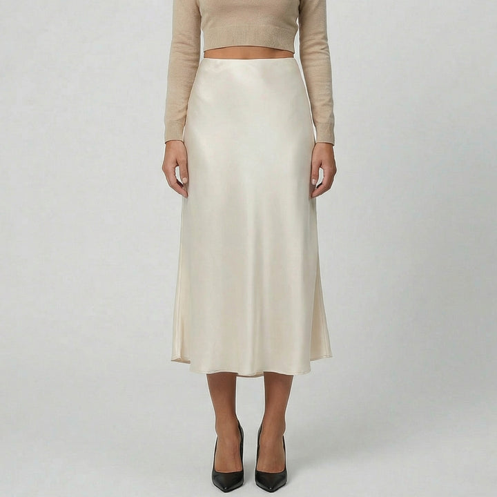 Women’s High-Rise Satin Skirt | Olamil