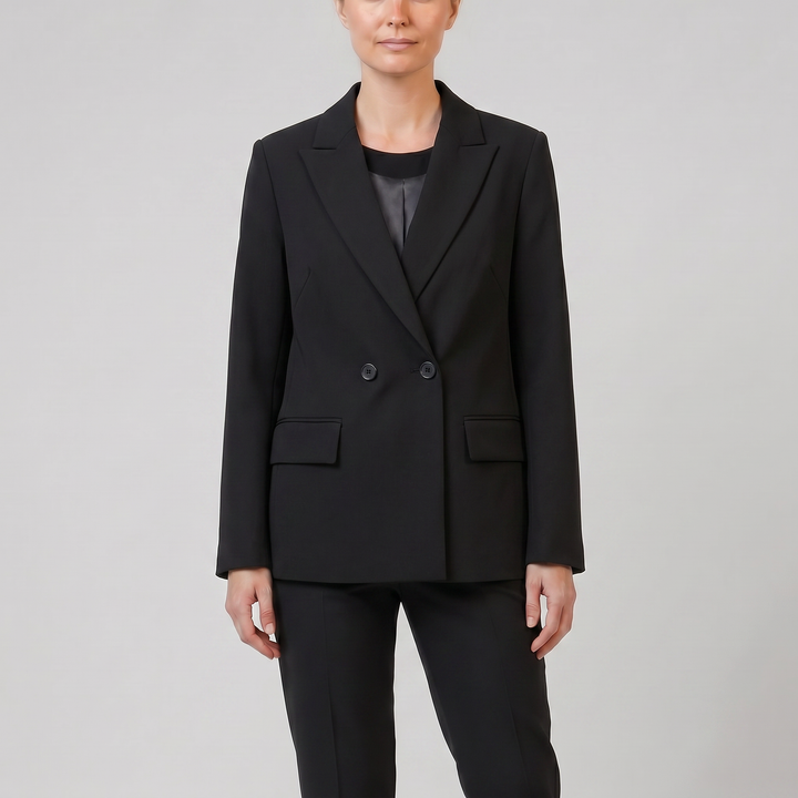 Women’s Double-Breasted Notch Lapel Blazer | Olamil
