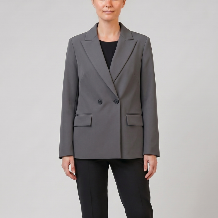 Women’s Double-Breasted Notch Lapel Blazer | Olamil