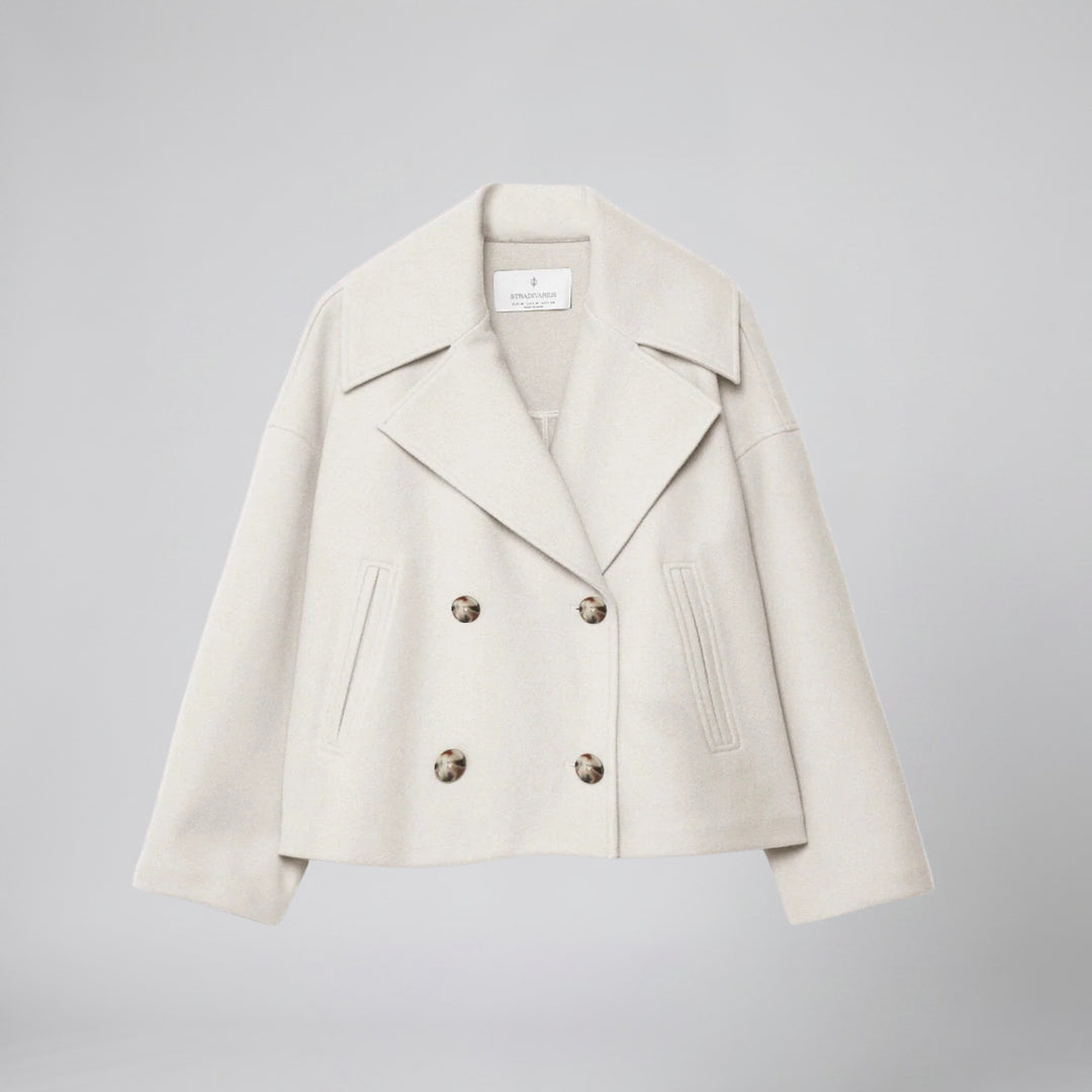 Women’s Double-Breasted Wool-Blend Coat | Olamil